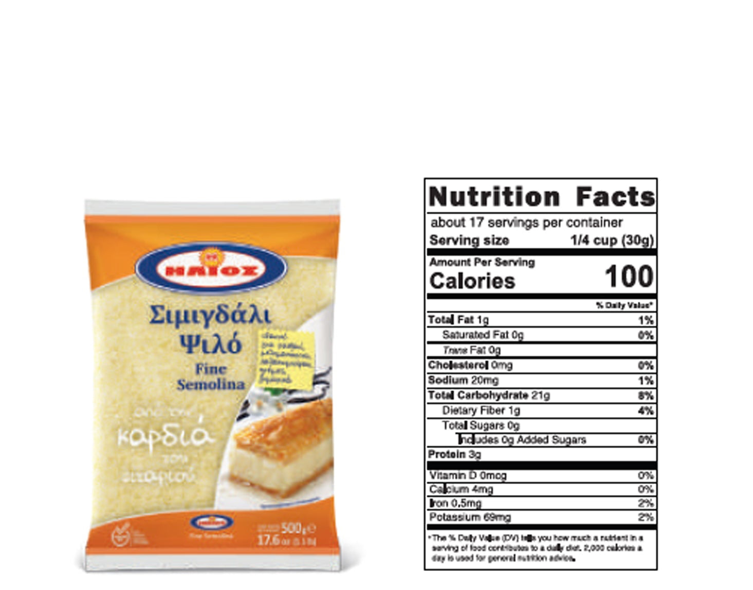 Nestle pasta product with nutrition facts label on a white background