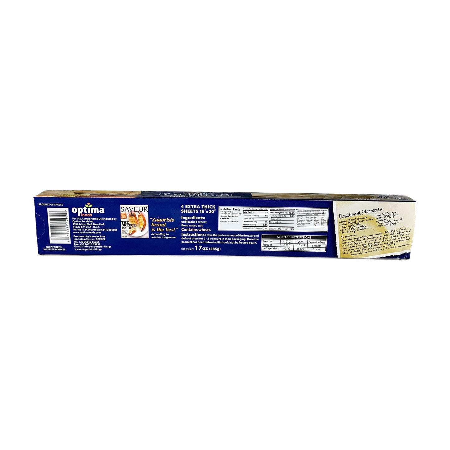 Zagorisio Handmade Greek Fillo – Zagorisio Handmade Greek Fillo Pastry Sheets 17oz